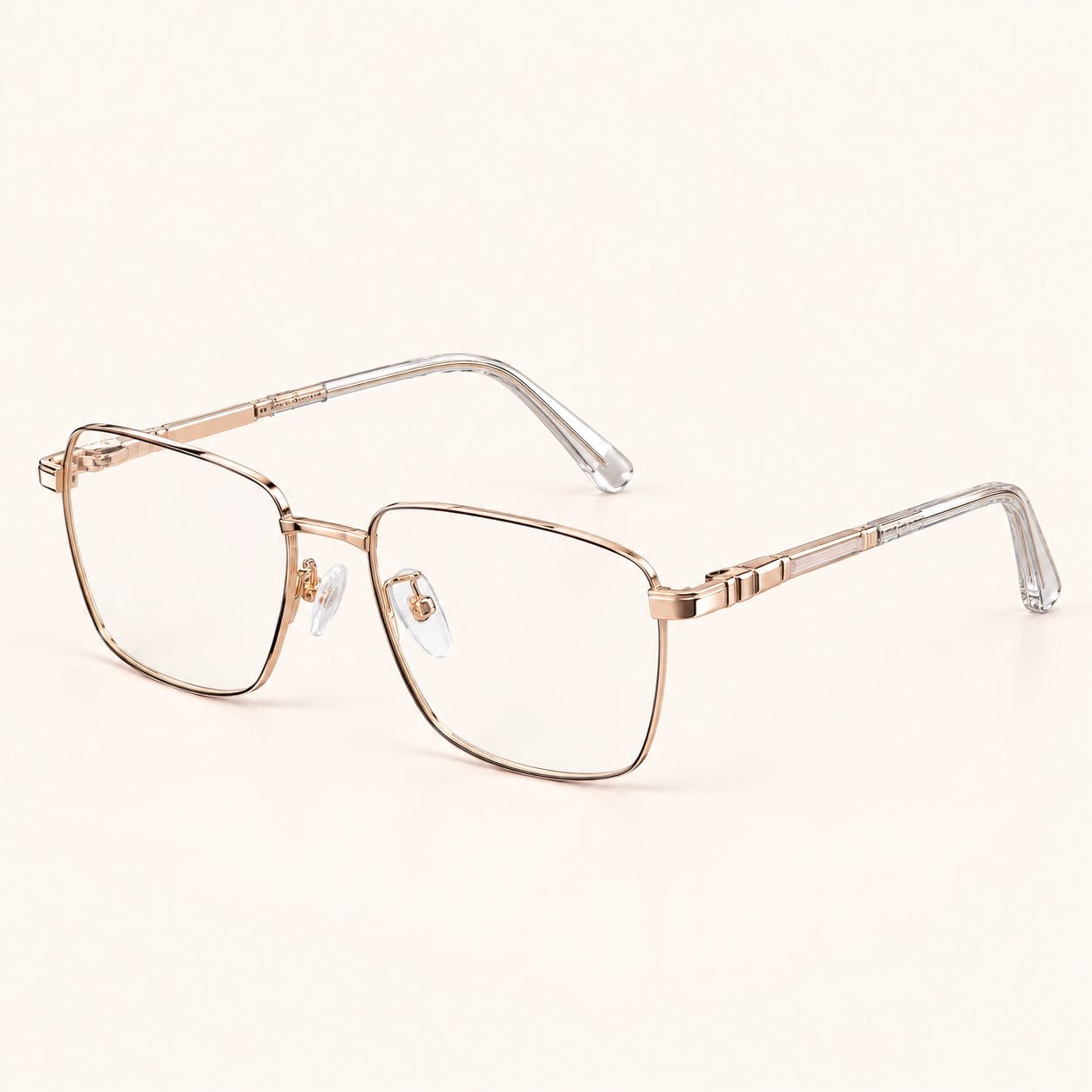 Rose Gold Geometric Eyeglasses