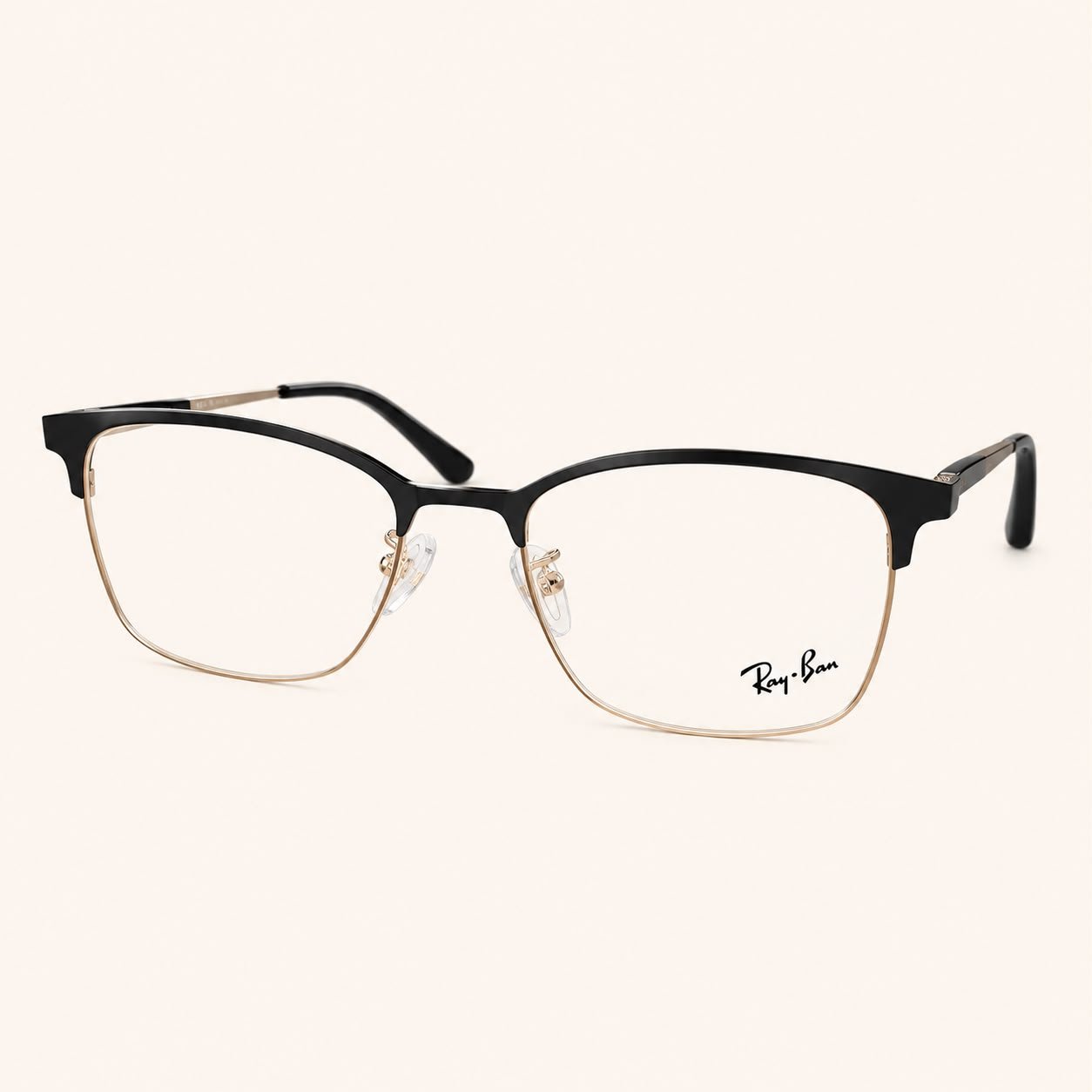 Black Gold Browline Eyeglasses